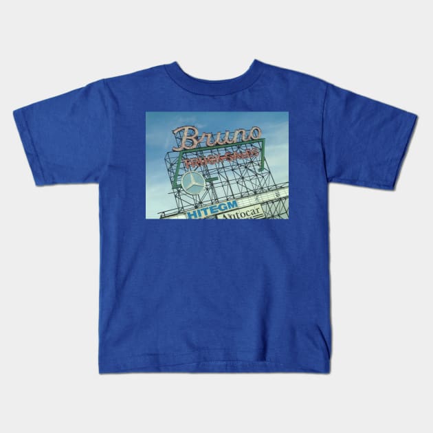 Bruno Truck Sales Brooklyn Kids T-Shirt by The Good Old Days